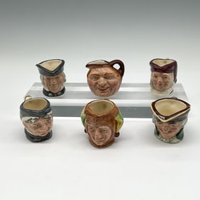 Royal Doulton Tiny Character Jugs, Diamond Anniversary Set