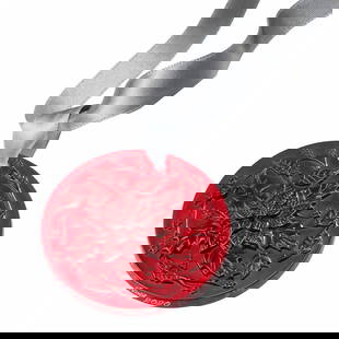 Lalique Crystal Poinsettia Red Christmas Ornament: This exquisite Lalique Poinsettia ornament, crafted in vibrant red crystal, features an intricate design of poinsettia flowers, symbolizing the festive spirit of the season. The ornament is suspended