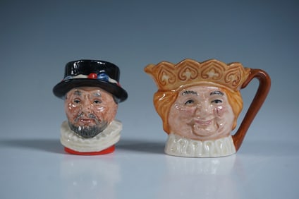 Royal Doulton Beefeater and Old King Cole Character Jugs