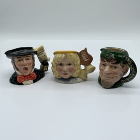 3pc Royal Doulton Character Jugs