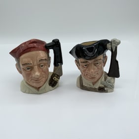 2pc Royal Doulton Sm Character Jugs, Boot Maker & Gunsmith