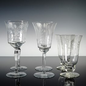 6pc Libbey Glass Company Glass Ware