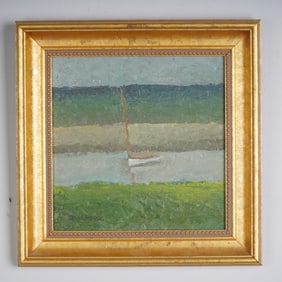 Terry Rockwood, Oil on Canvas, Boat Series II, Signed