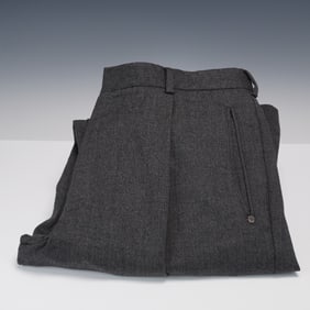 Versus by Gianni Versace Charcoal Wool Trousers, Size 36/50