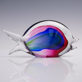 Gorgeous Designs Art Glass Fish Figurine