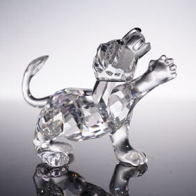 Swarovski Crystal Figurine, Lion Cub