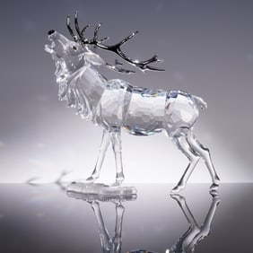 Swarovski Crystal Figurine, Stag