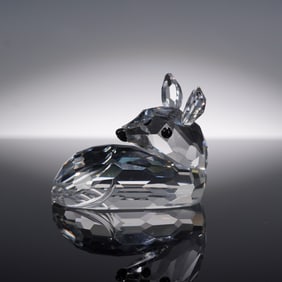 Swarovski Crystal Deer Fawn Figurine with Original Box