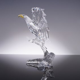 Swarovski Silver Crystal Figurine, Bald Eagle, 248003