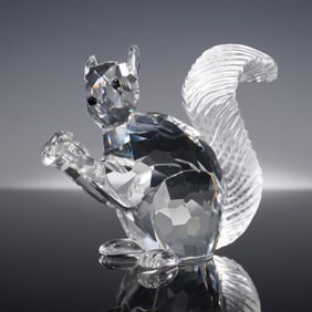 Swarovski Crystal Squirrel Figurine, 10th SCS Anniversary
