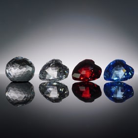 4pc Swarovski SCS Crystal Paperweights