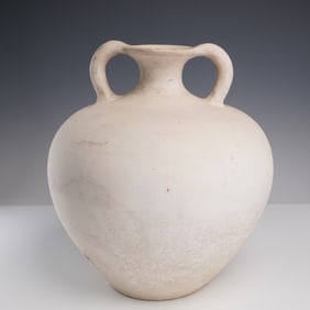 Vintage Double-Handled Terracotta Amphora Style Vase