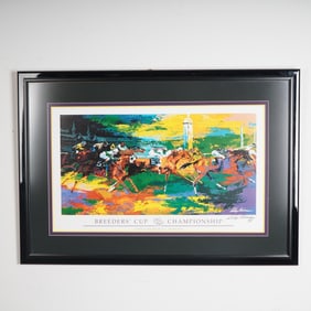 Signed LeRoy Neiman Offset Lithograph, Breeders Cup Championship 1998