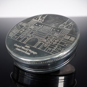 Tiffany & Co. Commemorative Pewter Box - 2019 Grand World Voyage, Amsterdam
