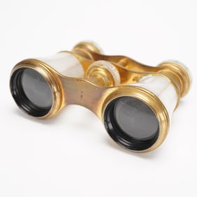 Mother of Pearl and Brass Opera Glasses, Paris