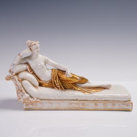 Dressel, Kister & Co. Porcelain Figurine, Venus Victrix