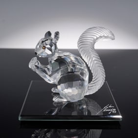 Swarovski Crystal Squirrel Figurine with Box