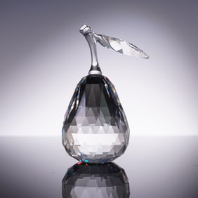 Swarovski Silver Crystal Figurine, Pear, 162885