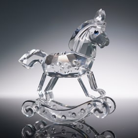 Swarovski Crystal Figurine, Rocking Horse 183270