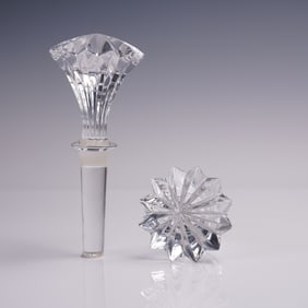 Waterford Lead Crystal Bottle Stoppers, Brookside Marquis
