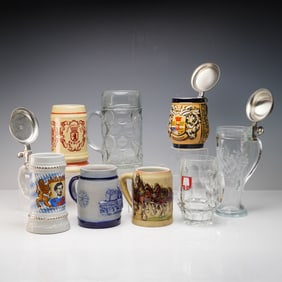 8pc German Beer Steins