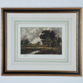 Style of Camille Corot, Original Color Lithograph on Paper