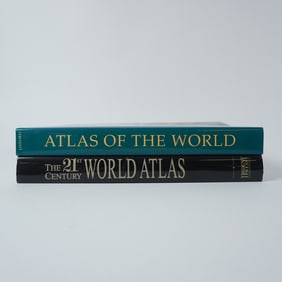 Two World Atlases Oxford and 21st Century Editions