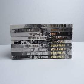 Set of 9 World War II Books Time-Life Series