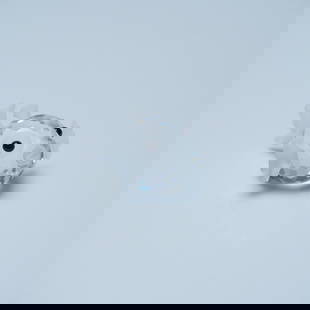 Swarovski Silver Crystal Figurine, Mini Blowfish: This Swarovski Silver Crystal Mini Blowfish figurine is beautifully crafted with a faceted clear crystal body, frosted crystal fins, and black crystal eyes, capturing the playful and unique charm of t