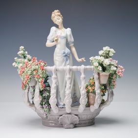 Lladro Porcelain Figurine, Far Away Thoughts 01001798, Signed