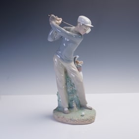 Lladro Porcelain Figurine, Golfer #4824
