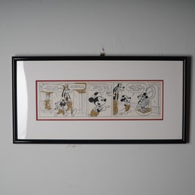 Walt Disney Newspaper Comic Strip Mickey, Goofy & Minnie