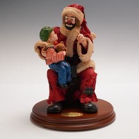 Flambro Emmett Kelly Jr Figurine, Rudolph Has a Red Nose Too