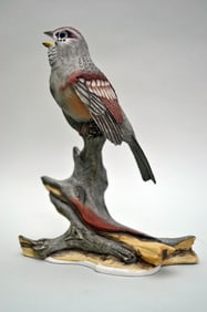Boehm Porcelain Tree Sparrow Sculpture, 1963