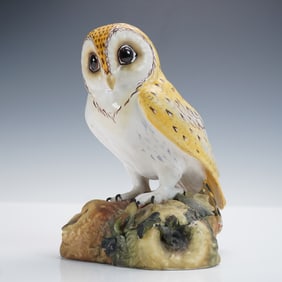 Royal Crown Derby Porcelain Figurine, Barn Owl