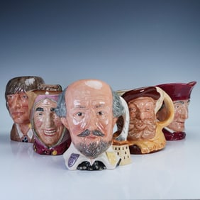 5pc Royal Doulton Character Jugs