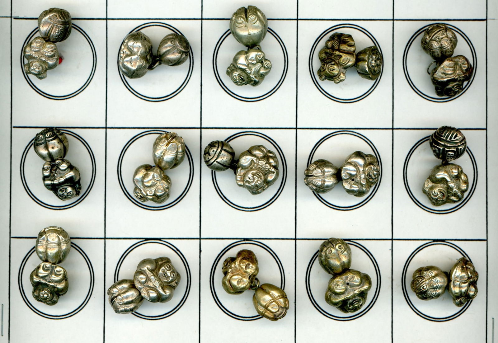 A small card of assorted Toggle Buttons (1 of 4)