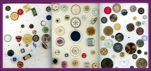 3 Cards of assorted plastic buttons