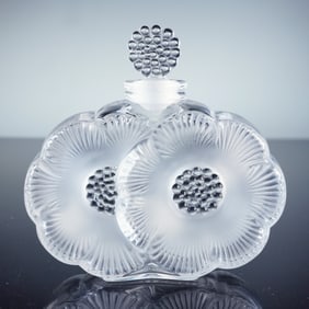Lalique Perfume Bottle, Deux Fleurs