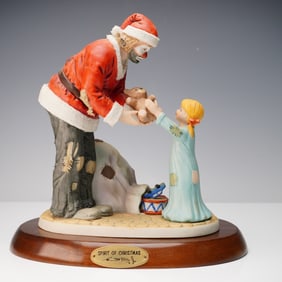 Flambro Emmett Kelly Jr. Figurine, Spirit of Christmas