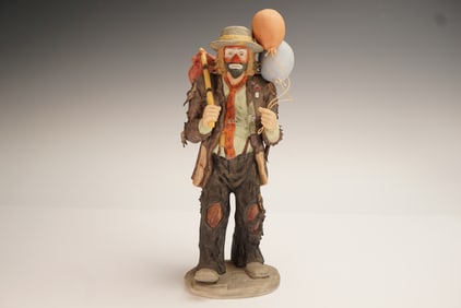 Flambro Emmett Kelly Jr. Figurine, Balloons For Sale 9706