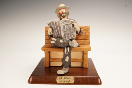 Flambro Emmett Kelly Jr. Figurine, Big Business 9722