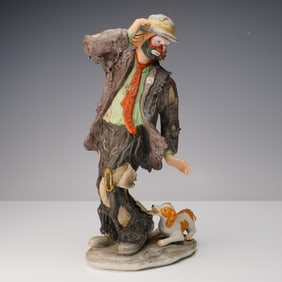 Flambro Emmett Kelly Jr. Figurine, Man's Best Friend?