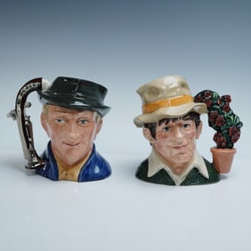 2pc Royal Doulton Limited Edition Character Jugs, Antique Dealer & Gardener
