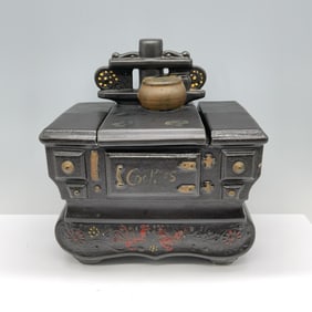Mccoy USA Collectable Pottery, Black Stove Cookie Jar