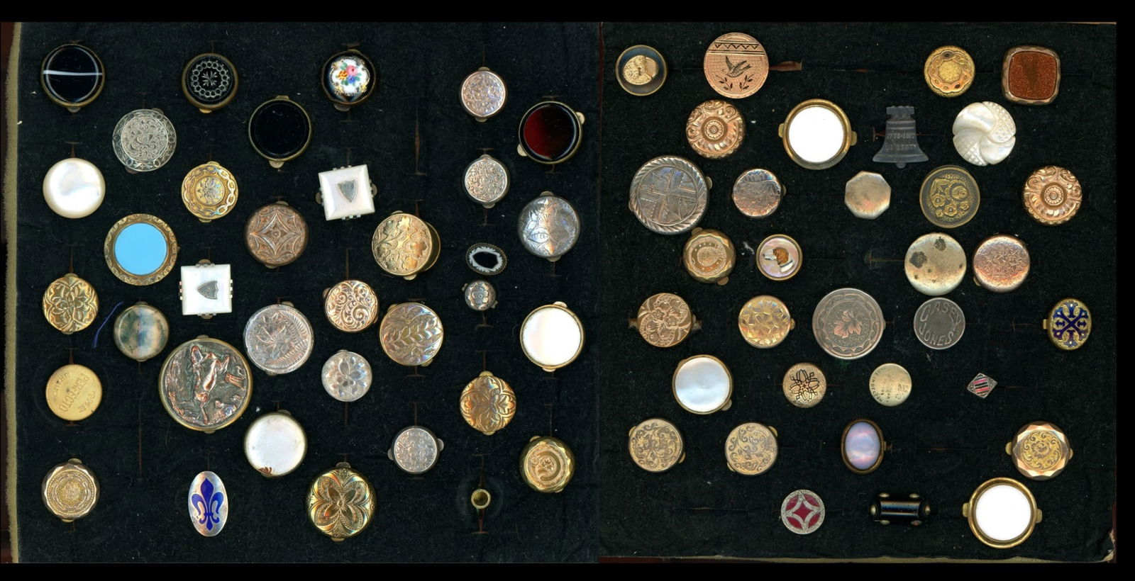 A selection of assorted material Stud buttons (1 of 7)