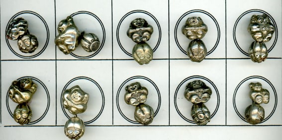 A small card of assorted Toggle Buttons