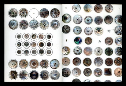2 Cards of assorted pearl-shell buttons