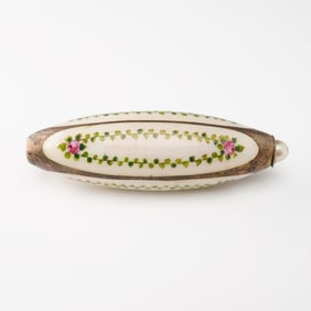 Vintage Floral Enamel Doorbell