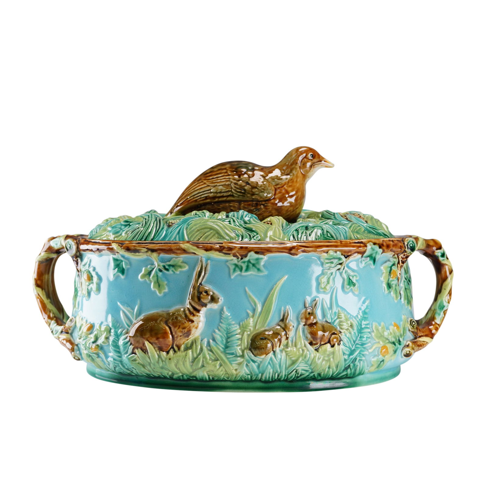 George Jones Majolica Game-Pie Dish (1 of 7)